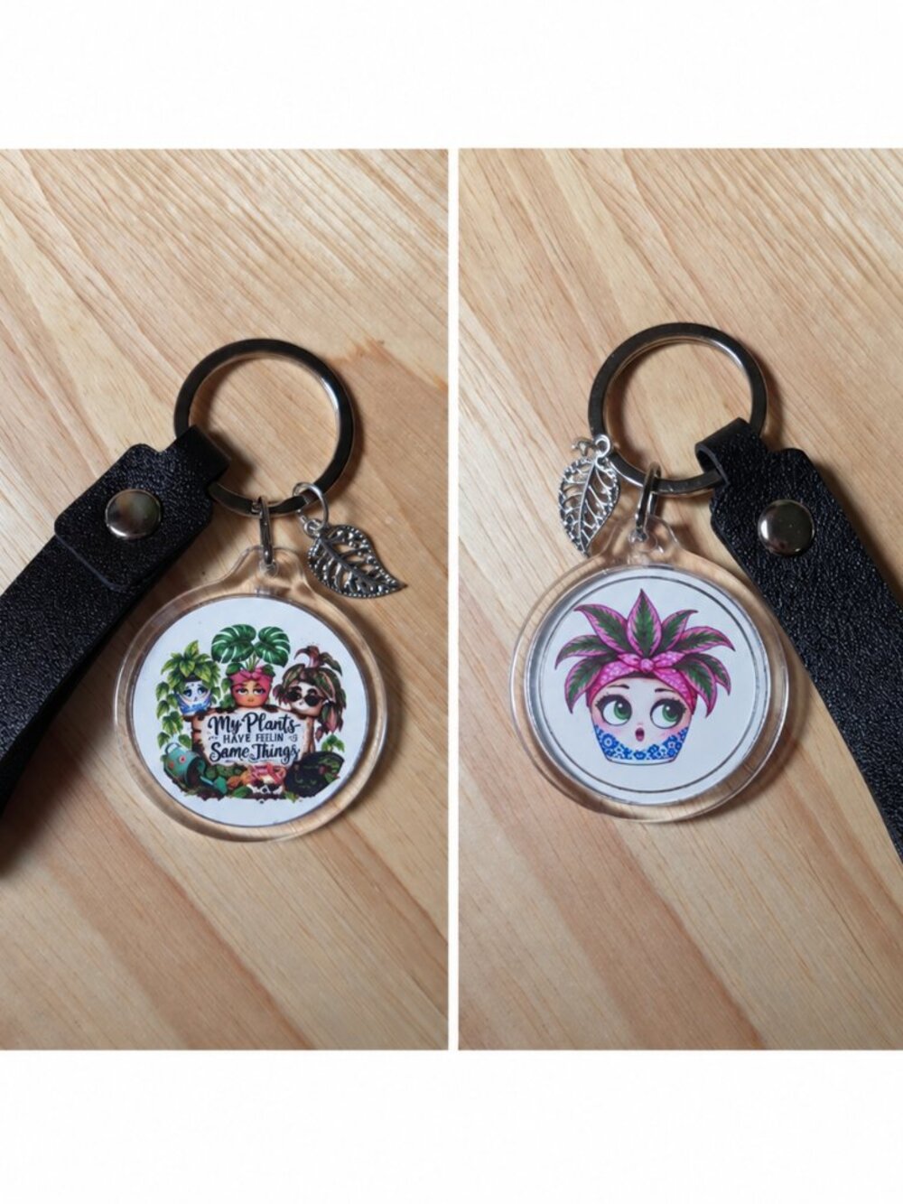 My Plants Have Seen Some Things Keychain | Choose Your Back Design | Plant Lover